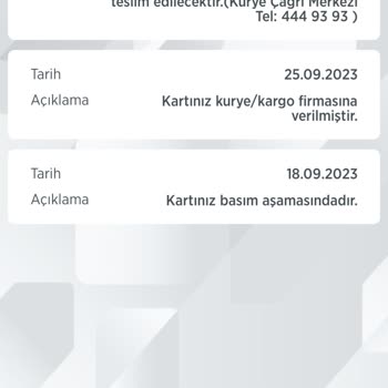 Kuryenet Tarafından Teslim Edilecek Kart 16 Gündür Gelmiyor