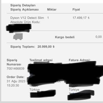 Dyson A Fazladan Ödeme