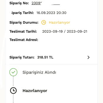 PınarOnline Online Siparişin Teslimatında Gecikme Sorunu