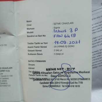 Signia İşitme Cihazı Garanti İçinde Tamir Edilmedi Fahiş Ücret Talebi