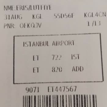 Ethiophian Airlines Etiyopya Havayolları Valizim Kayıp