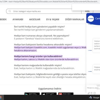 LCW Hediye Kartının Online'da Kullandırmıyor