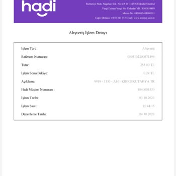 A101 Hadi Karta 50 TL İadem Yatmadı