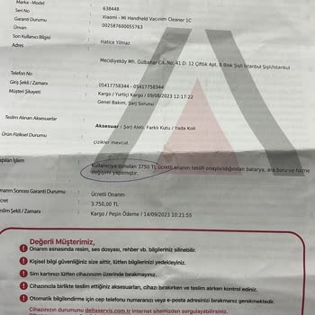 Delta Teknik Servis Teknik Servis Xiaomi El Süpürgesi Vacuum Cleaner