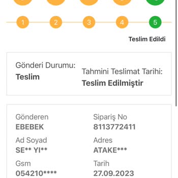 ebebek Ürün Teslimatı Yapılmadı