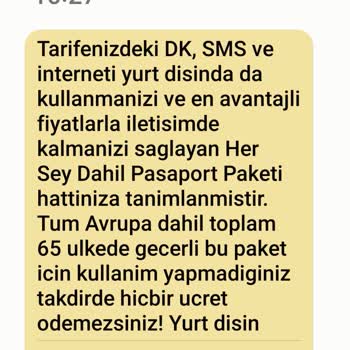 Vodafone Her Şey Yanımda Ben Eski Tarifemden Devam Etmek İstiyorum