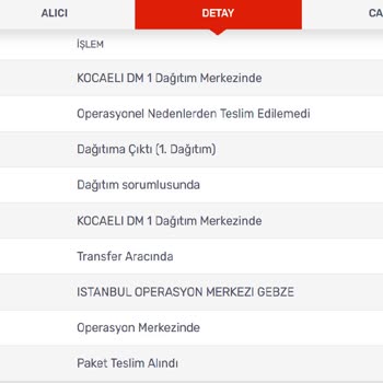 Kargomsende İzmit Kargo Teslim Edilmemesi