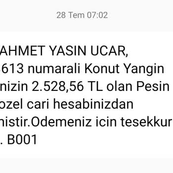 Bereket Sigorta Yangın Poliçesi Tekrarı