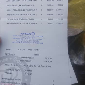 Korkmaz Mutfak Eşyaları Korkmaz Blender Seti Garanti Süresi 10 Günmüş.