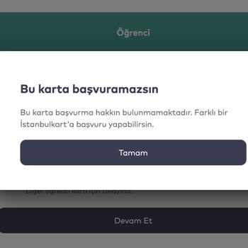 Belbim (İstanbulkart) Öğrenci AKBİL Başvurusu Hata