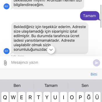 Getir Uygulaması Ürünü De Ücretimide İade Etmiyor