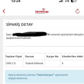 BKM Kitap Ürün Teslim Etmiyor