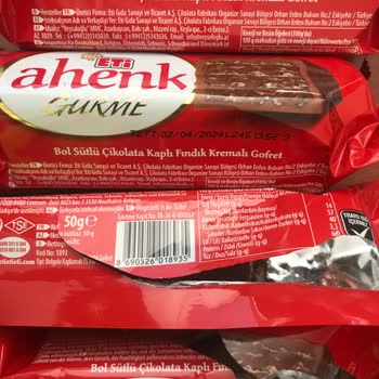 Eti Gıda Eti Ahenk Gurme Klor Veya Dezenfektan İlaç Tadı Ve Kokusu Var.