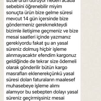 Gaus Butik'ten Trençkot Siparişi Verdim, Cayma Hakkımı Kullanamadım