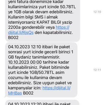 Turkcell'in Kullanmadığın Paketin Ücretini Alması!