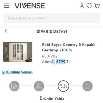 Vivense Sipariş Teslim Edilmiyor