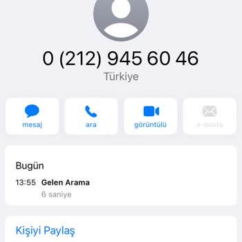 0212 945 60 46 Telefon İle Sürekli Rahatsız Edilmem