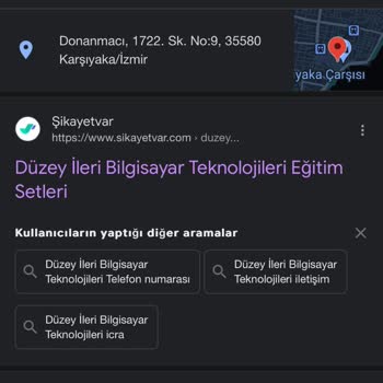 Düzey İleri Bilgisayar Teknolojileri Eğitim Setleri Ürün İade İşlemiyle İlgili Sorun