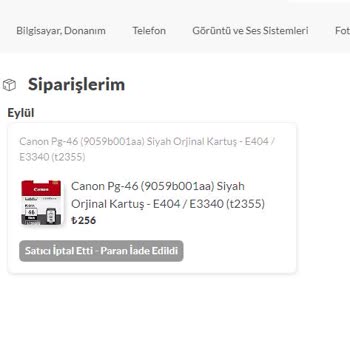 Banayeni E-ticaret Sitesi Siparişi Haber Vermeden İptal Ediyor