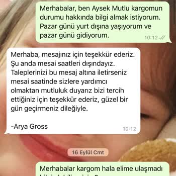 Aryagross Sipariş Gecikmesi