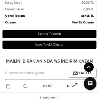 Eyyo Giyim Eksik İade Parası Yatırıyor