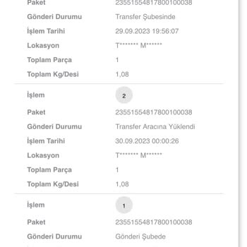 Scotty 30 Eylülden Beri Kargom Dağıtıma Çıkmıyor