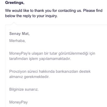 MoneyPay Ve ING Bank'ın Kredi Kartıma İade Yapmaması!