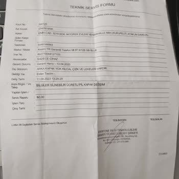 Xiaomi Cihaz Teslim Edilmemesi