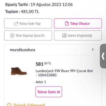 Pazarama Tedarik Edilemeyen Ürün Ve Zararım