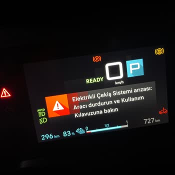 ZES Şarj İstasyonları ZES Şarj İşlemi Sonrası Elektrik Tahrik Sistemi Arızası