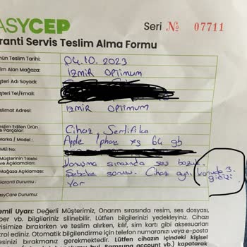 EasyCep Bozuk Telefon Sattı 3 Defa Garantiye Gitti