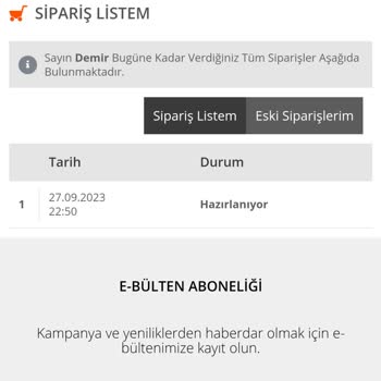 İsem Kitap Kargom Çıkmadı Ve Firma Tedarik Sorunu Yaşıyor.