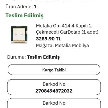 Epttavm Aldığım Elbise Dolabı Teslim Edilmedi