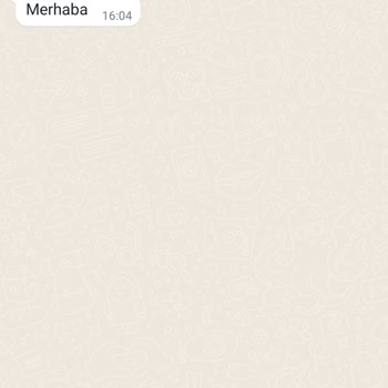 WhatsApp'tan Merhaba Mesajı