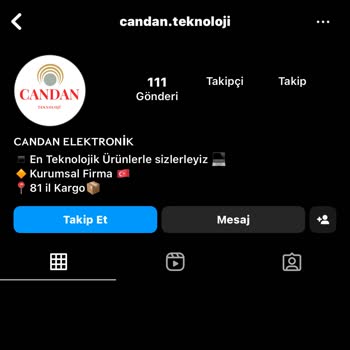Candan.teknoloji (Instagram) Candan Teknoloji Hesabı Dolandırı Cı Dır.