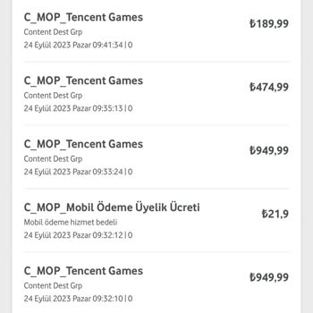 Tencent Games Türkiye Tencent Games Bilgim Dışında Mobil Ödemeden Para Çekildi