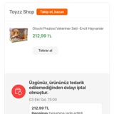 Hepsiburada'dan Toyzz Shop Siparişim Nedensiz İptal Edildi