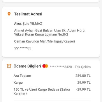 Trendyol Duş Setinin Parçası Kırık Çıktı Dönüş Yapılmadı