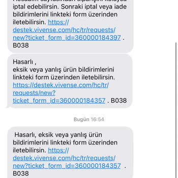 Vivense Teslimat Süresi Ve İletişim Sorunu
