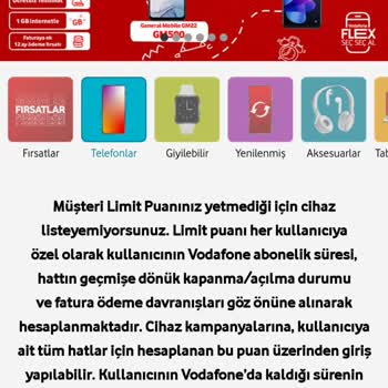 Vodafone Faturaya Ek Cihaz İçin Müşteri Skoru
