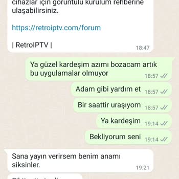 Retro IPTV Retro İptv Parayı Alıp Küfredip Engellediler