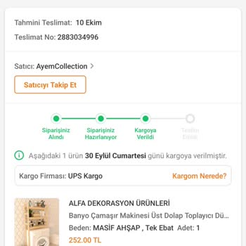 UPS Türkiye Trendyol'dan Alışveriş Yaptım, Kargo Sorunu Yaşadım