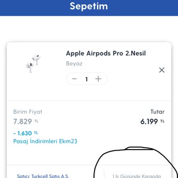 Turkcell Pasaj 1. İş Günü İçinde Kargo Diyorlar, 2 İş Günü Oldu Vermediler