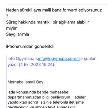 Q Gym & Spa Qgym Ücret İadesi