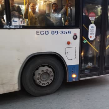 EGO Genel Müdürlüğü 391 Numaralı Halk Otobüsünün Yolcu İndirme Sorunu