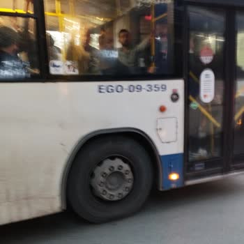 EGO Genel Müdürlüğü 391 Numaralı Halk Otobüsünün Yolcu İndirme Sorunu