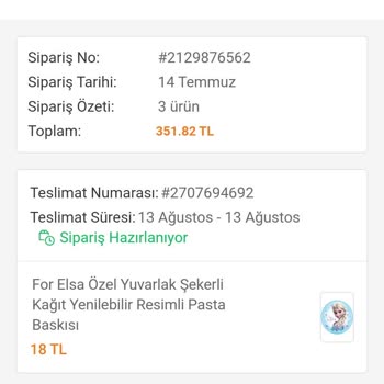 Trendyol Üç Aydır Hazırlanan Siparişimi Teslim Etmiyor