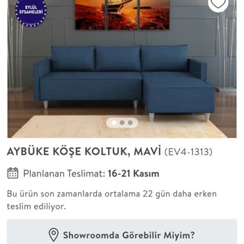 Vivense Aybüke Köşe Koltuk Kusurlu