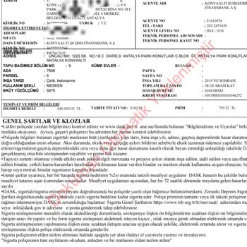 QNB Finansbank'tan Mükerrer DASK Poliçesi