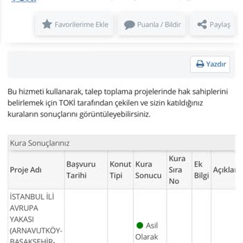 TOKİ Hak Sahipliği Bilgi Verilmiyor